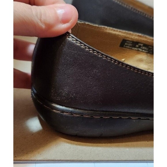 Clarks Active Air Geraldine Mary Jane Brown Leather Flats 10M‎ - Picture 5 of 13